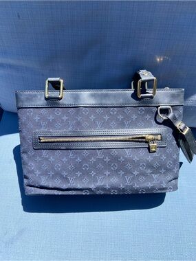 Louis Vuitton Indigo Monogram Canvas Crossbody Bag with Gold Hardware